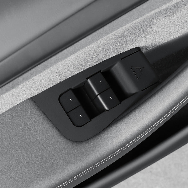 特斯拉 煥新版Model Y Juniper 矽膠車窗開關面板保護套 黑色