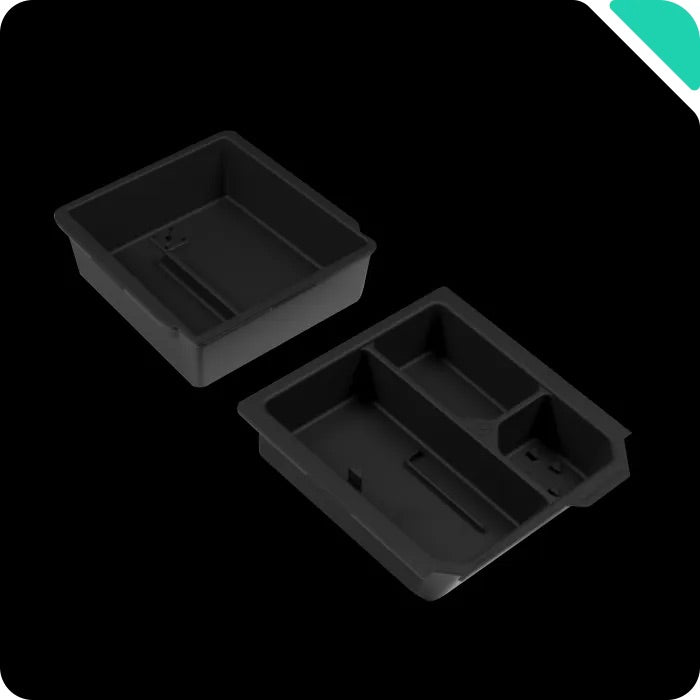 HALOBLK 黑洛 煥新版Model 3 Highland / 煥新版Model Y Juniper 雙層隱藏式扶手/中控儲物盒