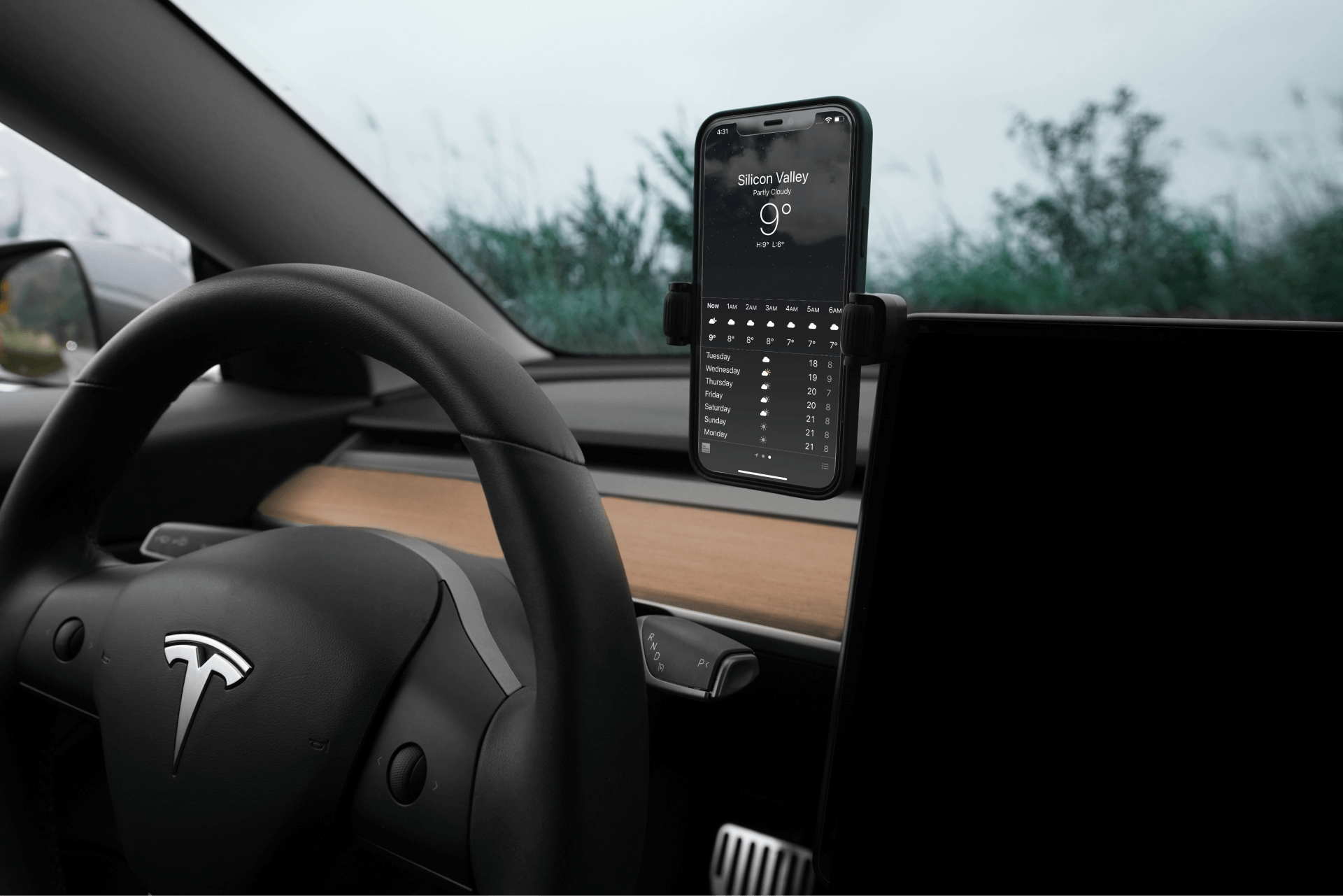 JOWUA 六維隱藏車架Qi2_滾輪款 (Model 3, 2024+煥新版/Cybertruck專用)