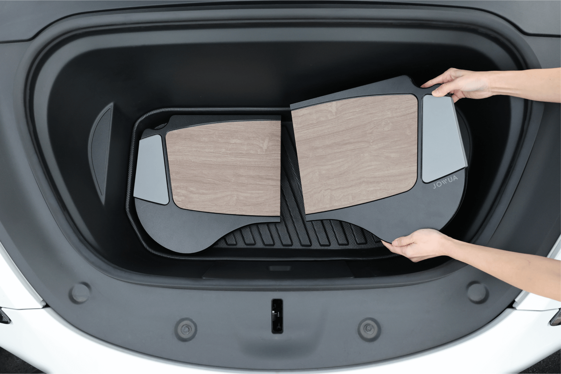 JOWUA 車用折疊桌板 兩入組 (Model 3, 2024+ 煥新版)