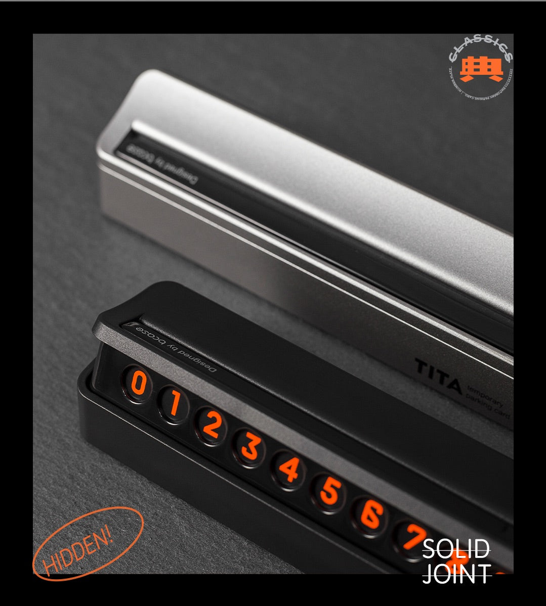 TITA 典 - 特斯拉全車系/非特斯拉全車系 隱藏式臨時停車電話號碼牌