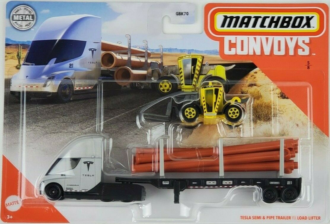 Matchbox Convoys Tesla Semi Trailer 卡車模型