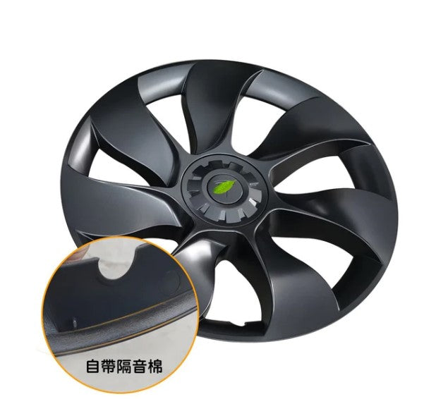 炫車就要搭配炫配件-Model Y 19吋旋風節能輪轂蓋花紋款