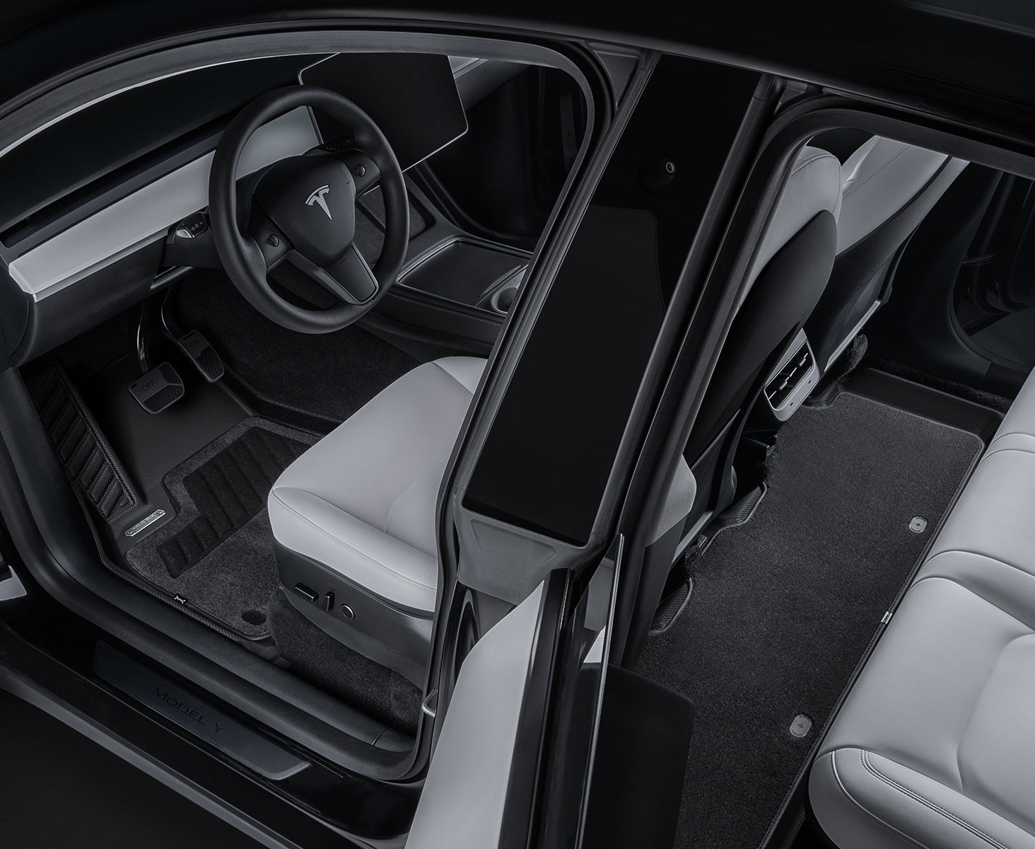 HALOBLK 黑洛 Model Y 超強史詩級雙層腳踏墊