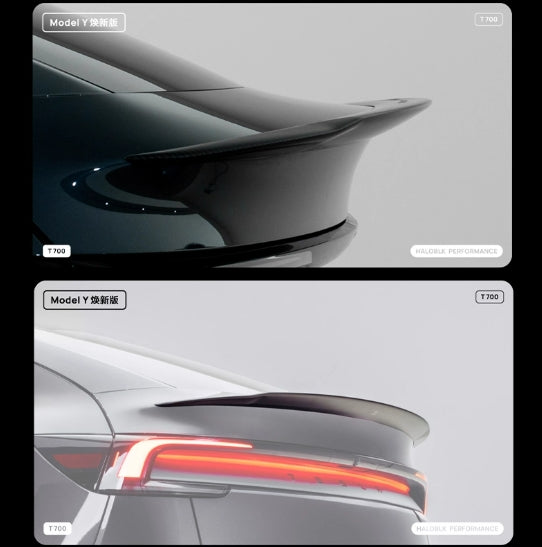 HALOBLK 黑洛 Model 3/Y/煥新版3/煥新版Y 真碳纖維尾翼 - 啞黑