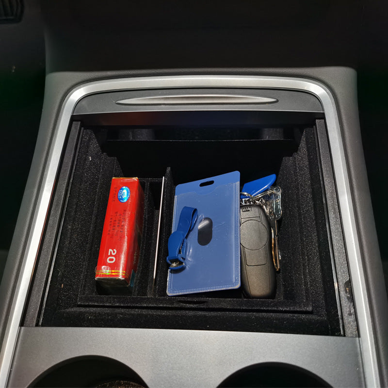 【虧本出清 售完不補】Model 3 / Y 中控儲物盒 植絨款