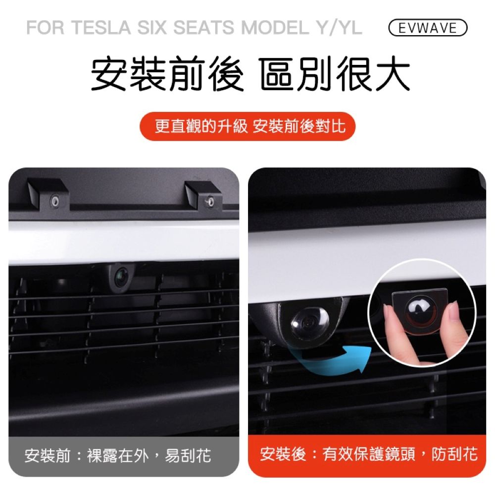 特斯拉 煥新版Model Y 前後鏡頭保護蓋