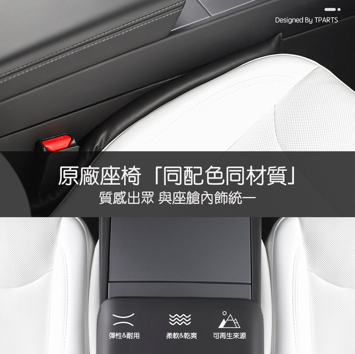 TPARTS 適用所有車款 皮革縫隙條