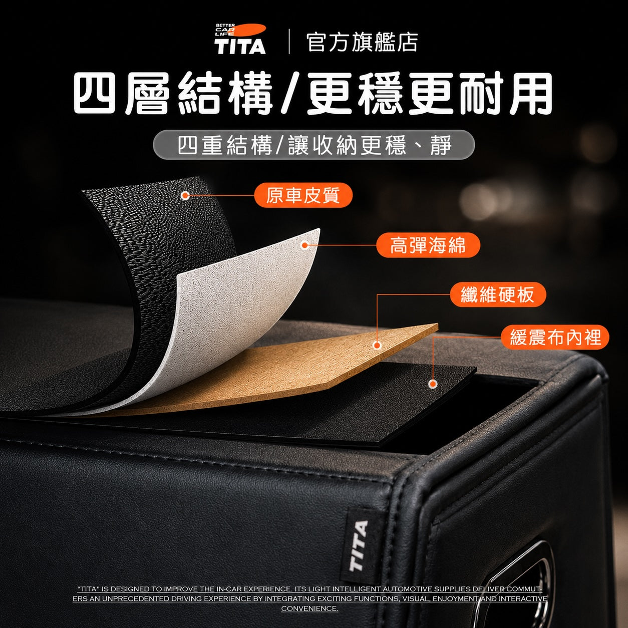 TITA 儲 - 全系Model Y 車用後行李箱儲物箱