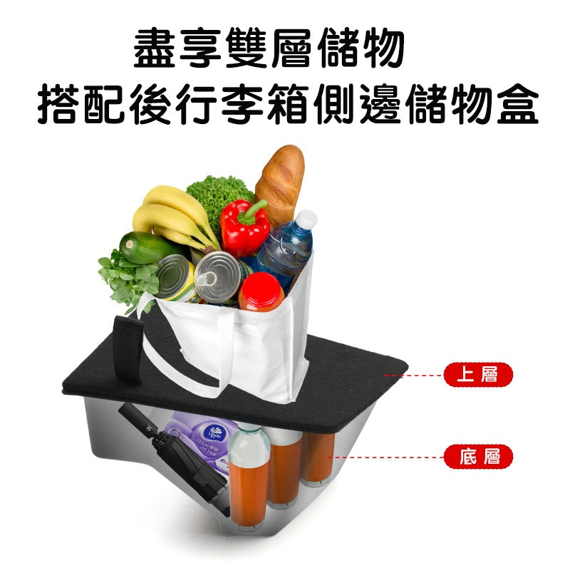 煥新版3 Model 3 Highland 後行李箱側邊儲物盒 有蓋款