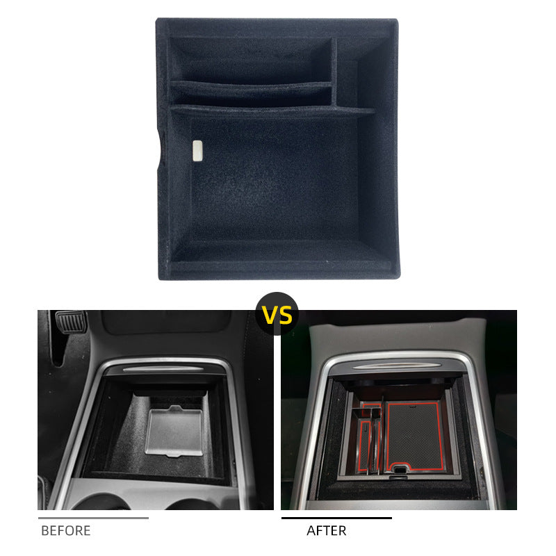 【虧本出清 售完不補】Model 3 / Y 中控儲物盒 植絨款