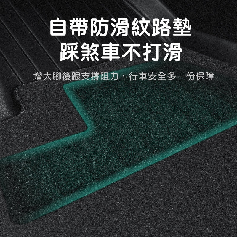 HALOBLK 黑洛  煥新版Model Y Juniper 雙層腳踏墊 / 前後行李箱墊+椅背墊四件組