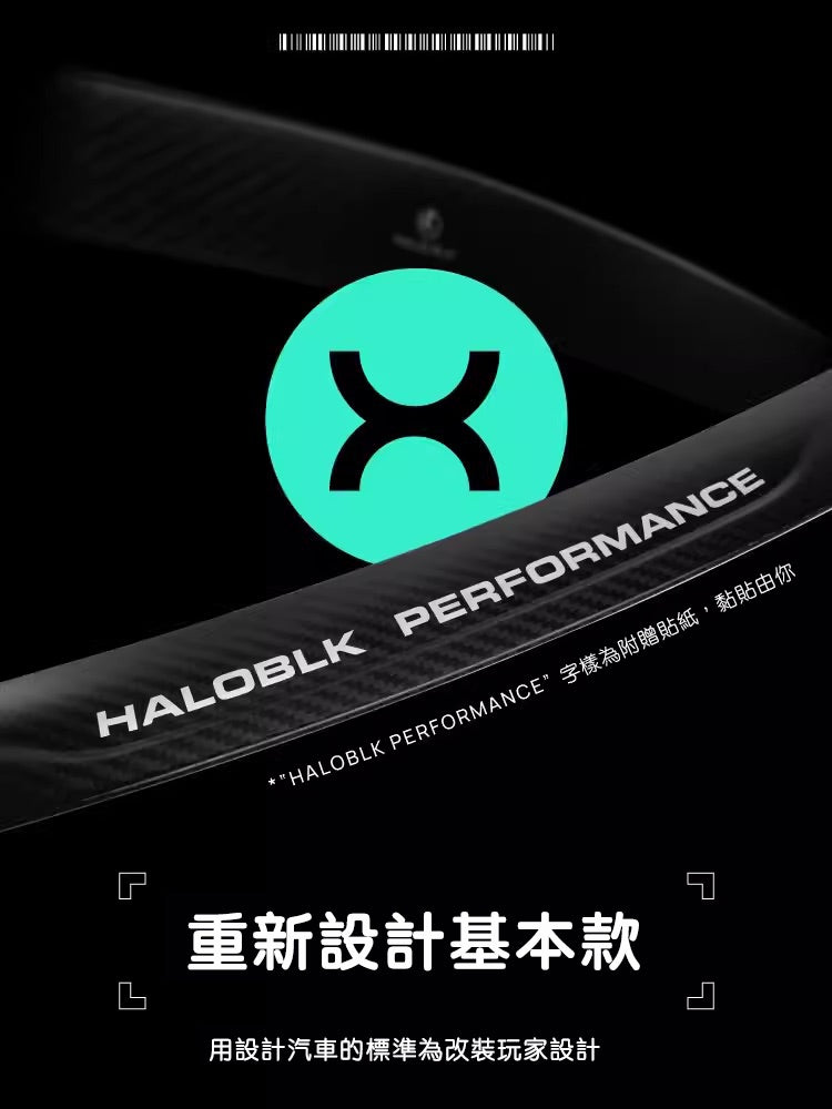 HALOBLK 黑洛 Model 3/Y/煥新版3/煥新版Y 真碳纖維尾翼 - 啞黑