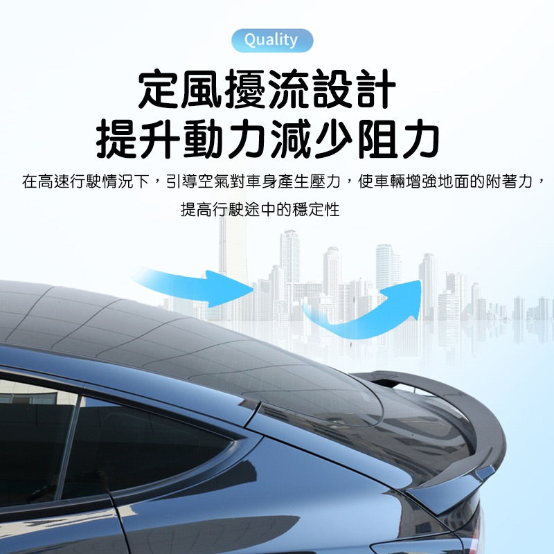 特斯拉 18-23年Model 3 / 煥新版3 Model 3 Highland 雙層吹塑大尾翼