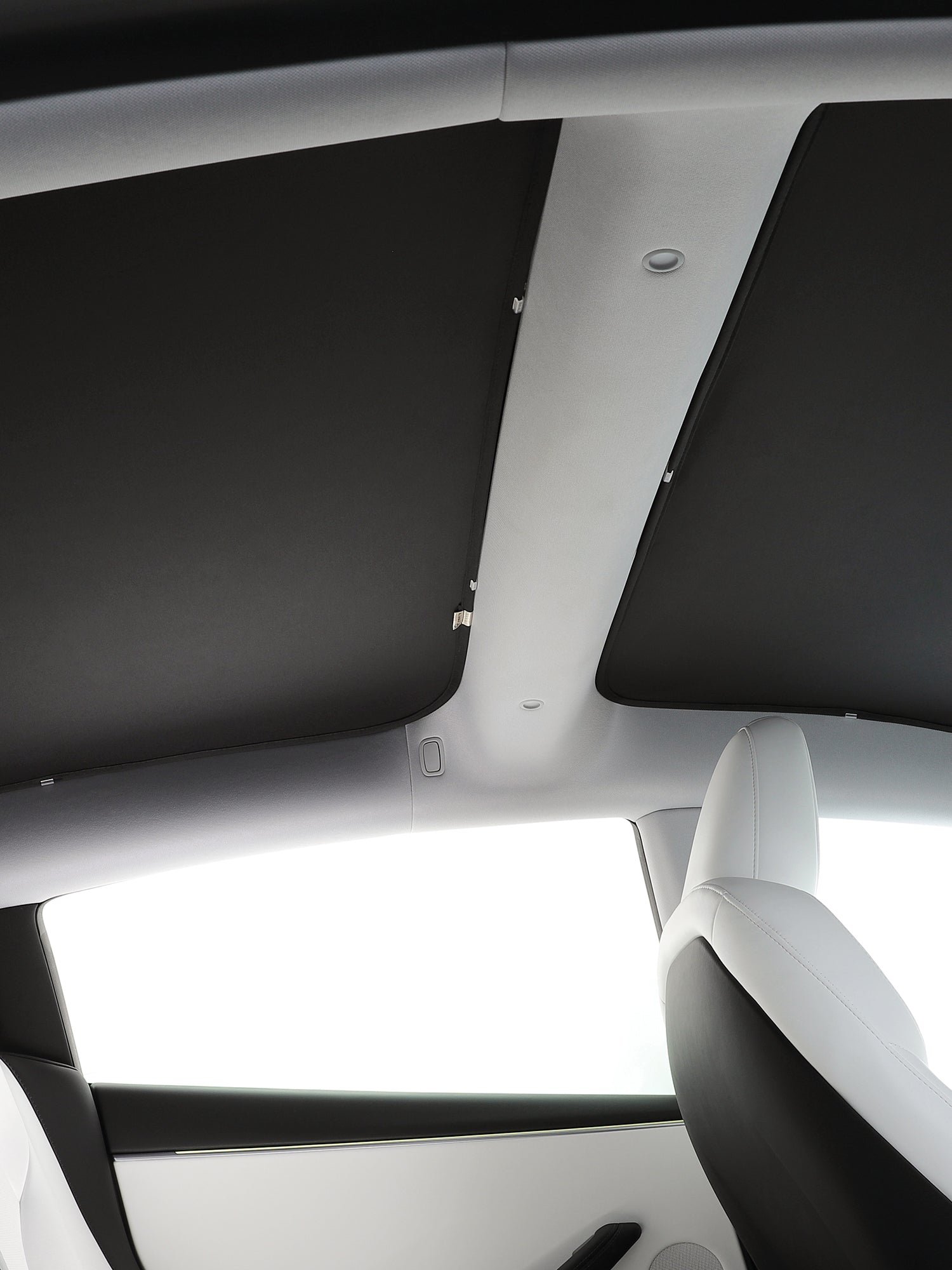 【夏季特惠商品】TPARTS 煥新版Model 3 Highland / 煥新版Model Y Juniper 分體式冰晶遮陽簾/遮陽傘組合