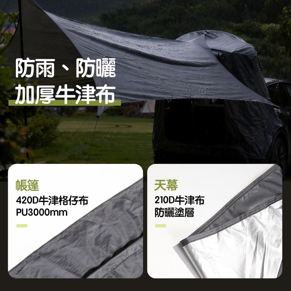TPARTS 煥新版Model Y 車尾露營帳篷+天幕