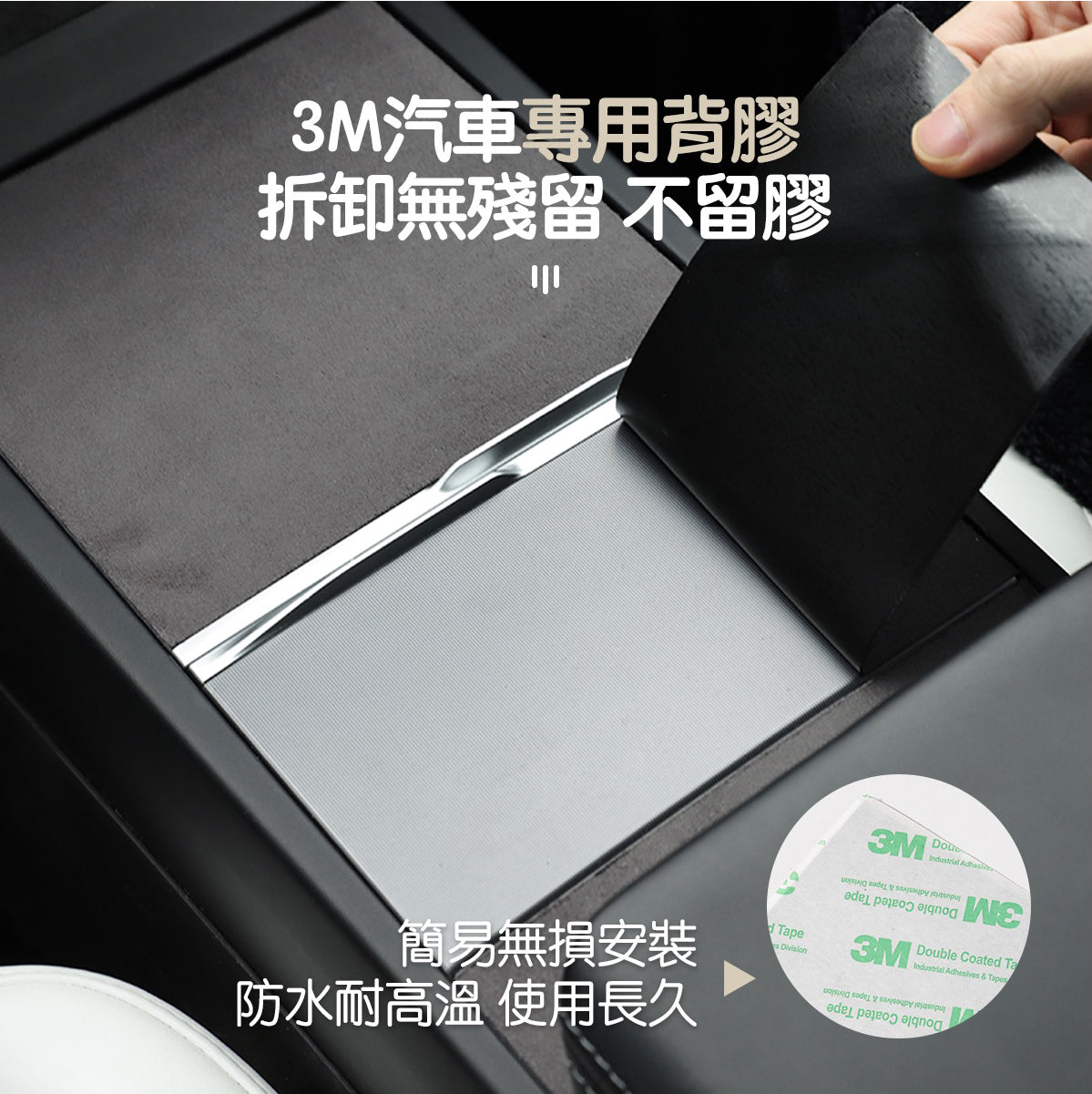 TPARTS Model 3/Y/煥新版3/煥新版Y 中控翻毛中控貼