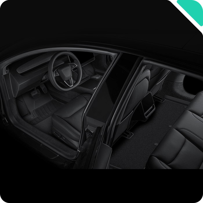 HALOBLK 黑洛 Model 3 Highland/ 煥新版3 超強史詩級雙層腳踏墊