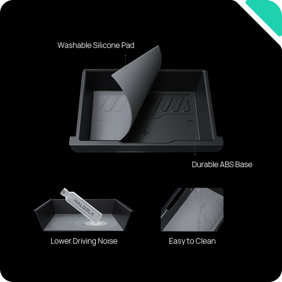 HALOBLK 黑洛 Model Y 座椅下儲物盒