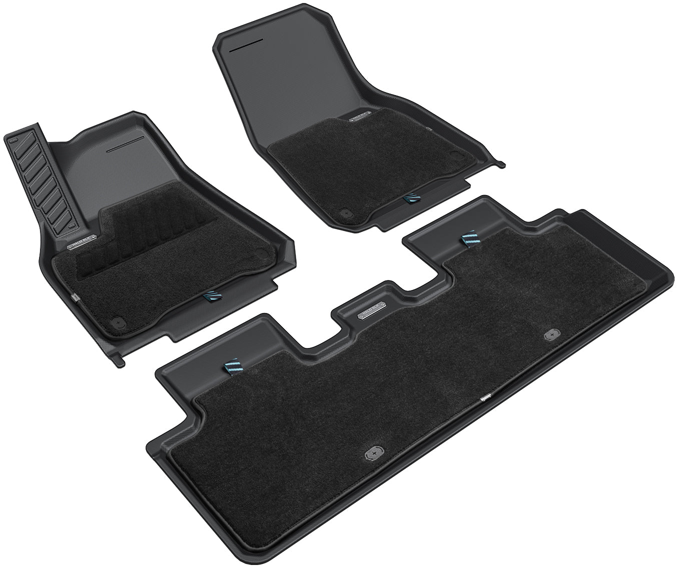 HALOBLK 黑洛 Model Y 超強史詩級雙層腳踏墊