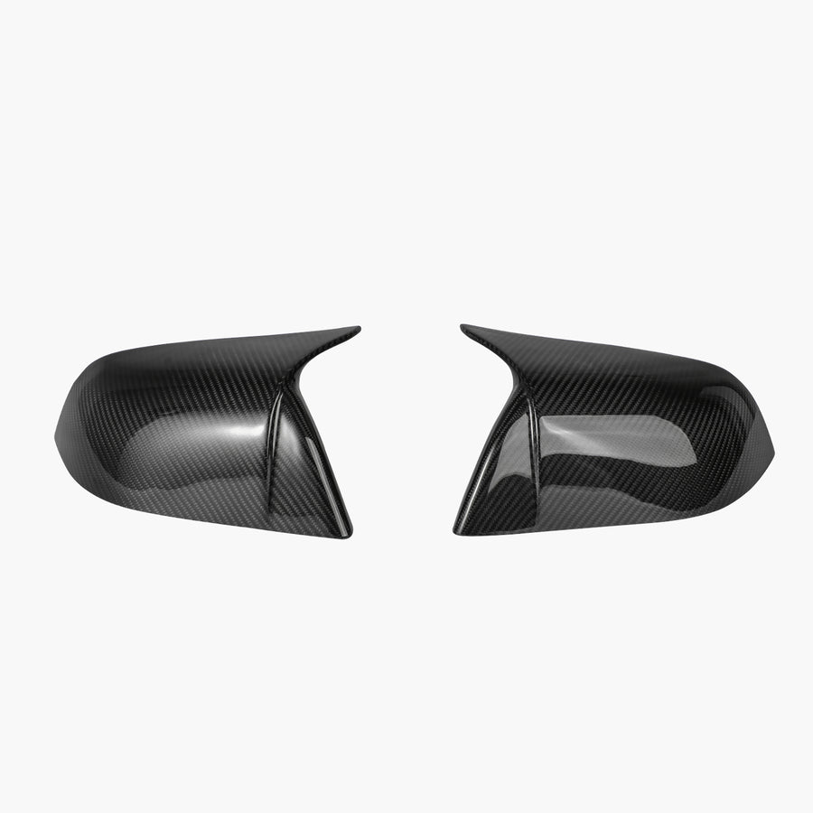 Hansshow Model 3 真碳後照鏡保護罩 - 牛角款