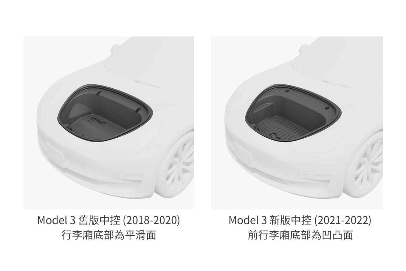 Jowua Model 3 立體防水行李廂墊  (Model 3, 2018-2023)