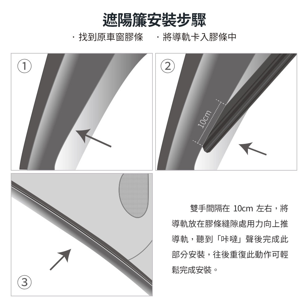 TPARTS Model 3/Y/煥新版3/煥新版Y 全車側窗簾